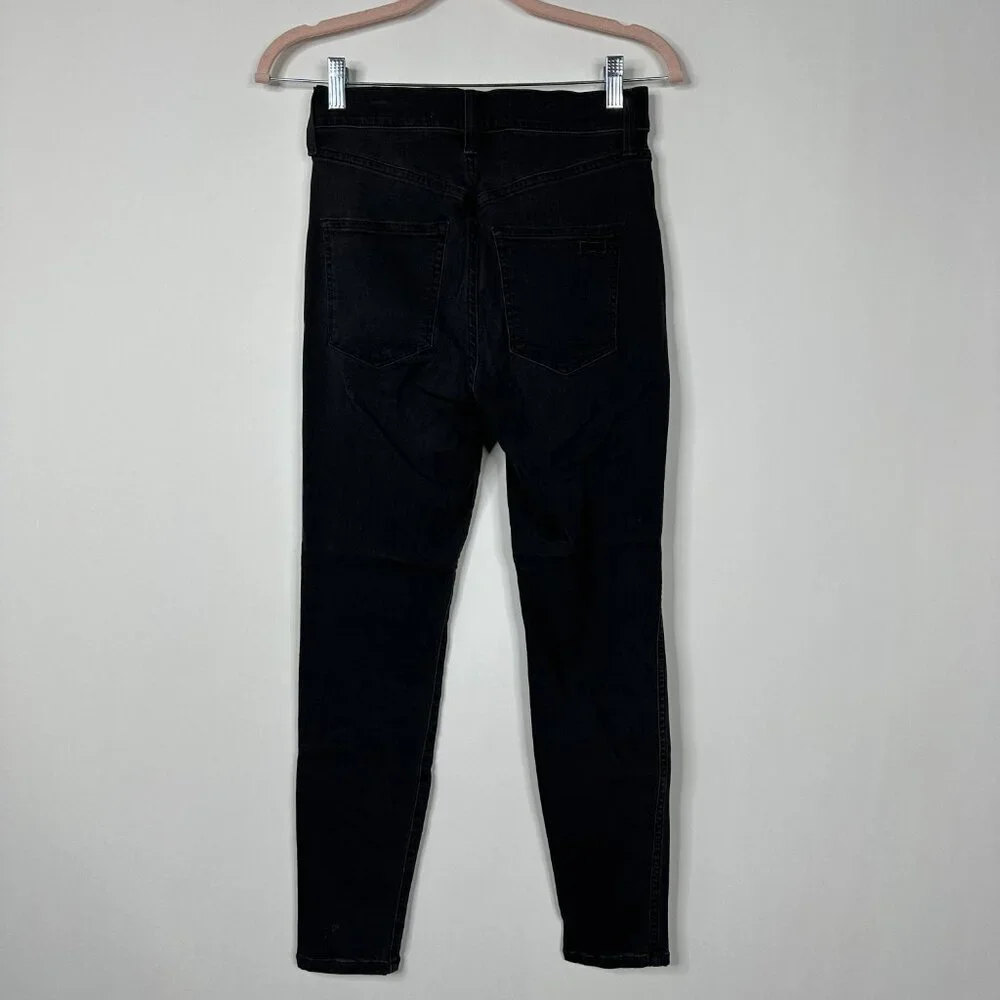 AYR The Riser 11 inch High Rise Skinny Jeans Black 28 x 26 #7961